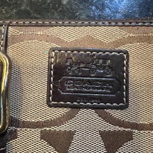 Coach Leather and Fabric Wallet